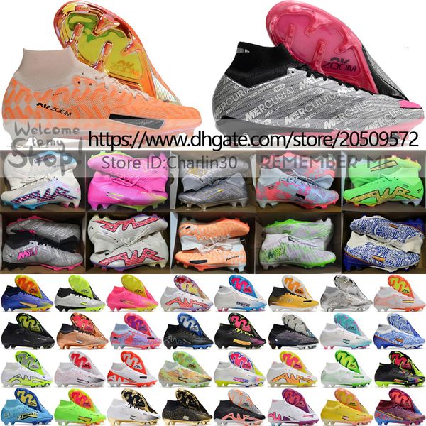 Hochwertige Fußballschuhe Zoom Mercuriales Superflys 9 Elite FG Fußballschuhe Mbappe Ronaldo Herren-Trainingsleder Bequeme ACC-Fußballschuhe US 6,5-12