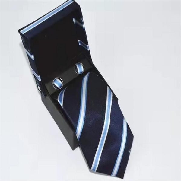 Herren Krawatten Einstecktuch Geschenkbox Set Marke Mann Mode Brief Gestreifte Krawatten Schlanke Krawatte Klassische Business Casual Grüne Krawatte For246d