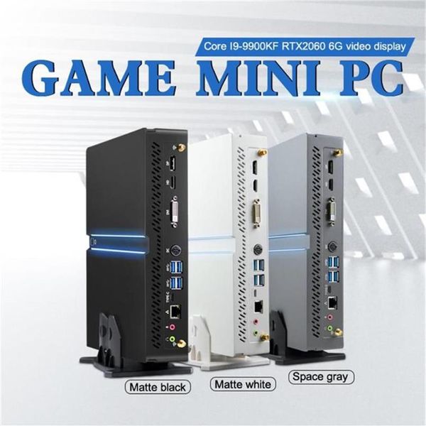 Mini PCS 2021 Oyun Bilgisayar Masaüstü PC Windows 10 4K Intel I9-9900KF RTX2060 -9700KF 32GB RAM M 2 NVME 2 DDR4 2 0 DP WIFI273K
