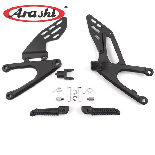 Arashi 1 conjunto apoio para os pés dianteiro para yamaha yzf r1 2007 2008 pedaleiras de motocicleta peças de motor yzf-r1271j