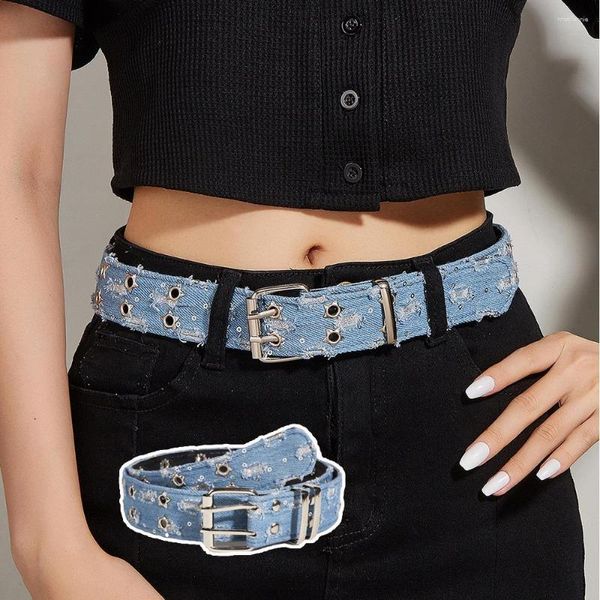 Cintos punk para mulheres designer de luxo jeans bling estrela fivela cós decorativo Y2K jeans retrô vestido cinto
