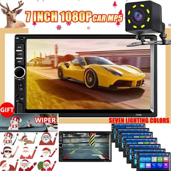 Car Video 2 Din Radio Bluetooth 7 pollici Stereo FM Audio MP5 Player SD USB con fotocamera Navigazione GPS per Android 2DIN 1 16g320S