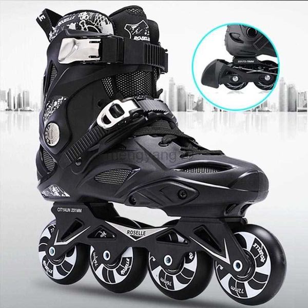 Pattini a rotelle in linea JK Skate Pattini in linea per adulti Freestyle Slalom Roller Skating Boots Rocked Wheels Skate Patines per donna Uomo HKD230720