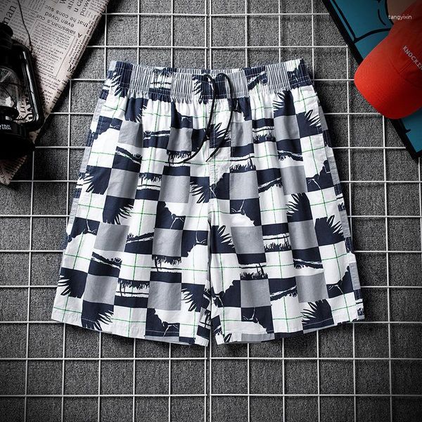 Shorts Masculino Coqueiro Estampado Tábua Moda de Banho Moda Masculina Tronco Calça Esportiva Cueca Praia Short XS-5XL