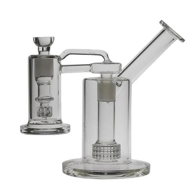 Cachimbo de água gaiola perc Dab rig com coletor de cinzas vaporizador junta tamanho 14,4 mm/18,8 mm vidro vapor