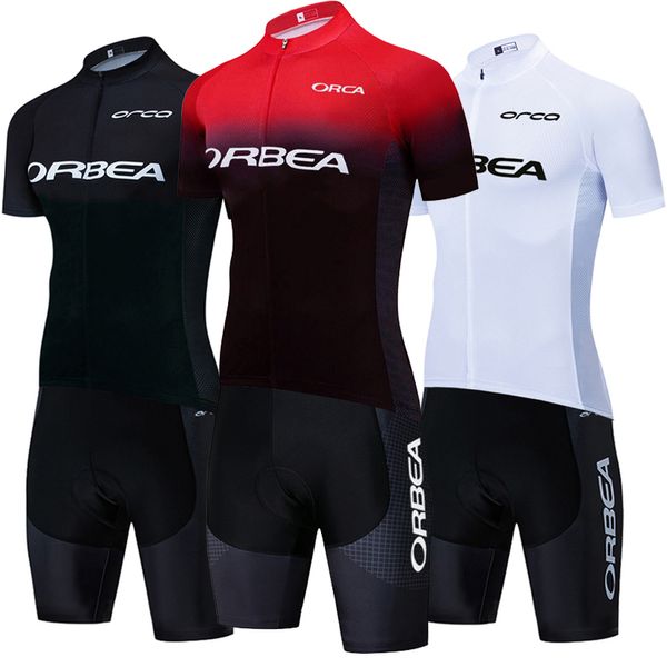 Radfahren Jersey Sets 2023 Sommer Team ORBEA ORCA Bike Maillot Shorts Männer Frauen Quick Dry MTB 20D Ropa Ciclismo Bicycl kleidung 230719