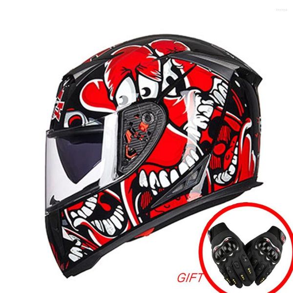 Caschi Moto GXT Casco Moto Integrale Racing Moto Casco Invernale Capacete