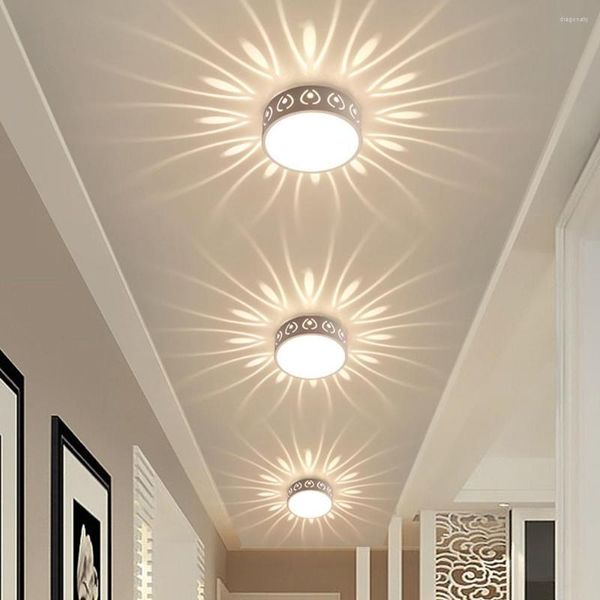 Tavan Işıkları Modern LED Giriş Koridoru Balkon Lambaları 3W/5W Yüzeye Monte Lamba Armatürleri Lustres Lampadari Dero