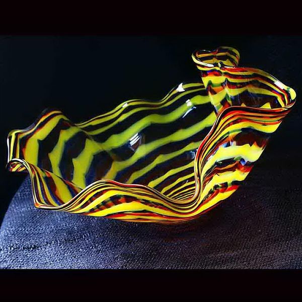 Большое стеклянное стекло Мурано висящие настенные лампы Dale Chihuly Style Borosilicate Hand Blound Glass Flower Lamp2138