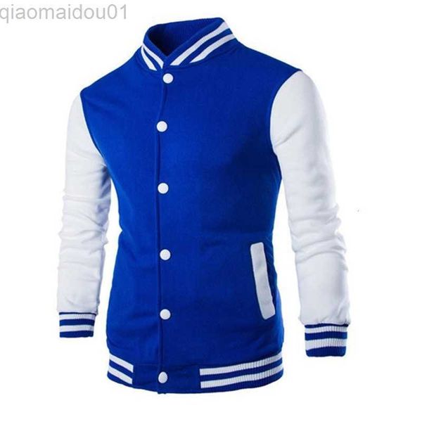 Jaquetas masculinas com capuz Jaqueta masculina de beisebol masculina Design de moda vinho tinto masculina justa Jaqueta universitária masculina Harajuku moletom L230721