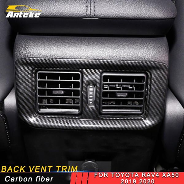 Für Toyota Rav4 Rav 4 XA50 2019 2020 Auto Hinten Zurück EINE C Air Vent Abdeckung Dekor Trim Outlet Panel rahmen Aufkleber Accessories264R