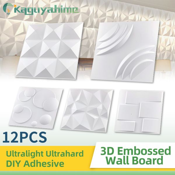 Duvar Çıkartmaları KPS 12 PCSLOT 15STYLES 3D Paneller Yapıştırıcı Kart Dekor Arka Plan Sticker Sert PVC Kabartmalı Stereoskopik 230720