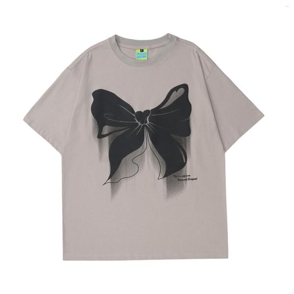 Damen-T-Shirts, übergroßes T-Shirt, Zsisi Monogatari, Sommer, schäumender Druck, kurze Ärmel, weiblicher Schmetterling, lockeres Off-Big-Yards-Back-Design