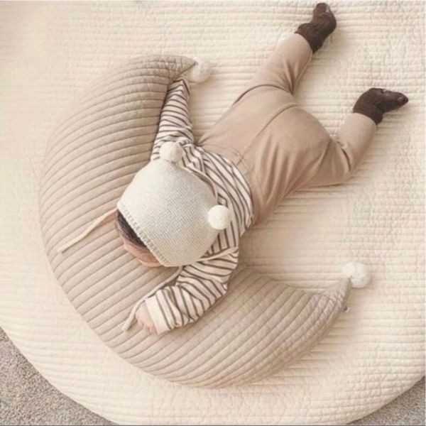Cuscini cuscini per neonati nato cuscino per allattamento al seno per la mamma maternità moon di cotone a forma di U alimentazione in vita cuscino coccole coccole coccole 230720