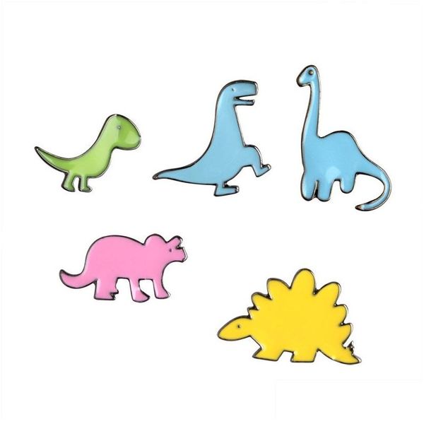 Pins Spettame carine Dinosauro Spettame giallo Spinosaurus Dinosaurs Dishpack Backge Backge Backge Decor decorazioni da colletto da donna Accesso a Dhejz Dhejz