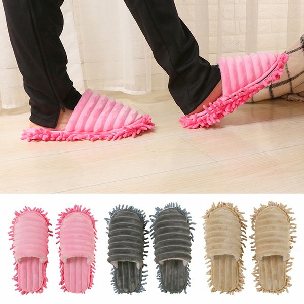 Panni per la pulizia Pantofole antipolvere per pavimenti multifunzione Scarpe Lazy Mopping Mop Caps House Home Clean Cover Wipe Tools 230721