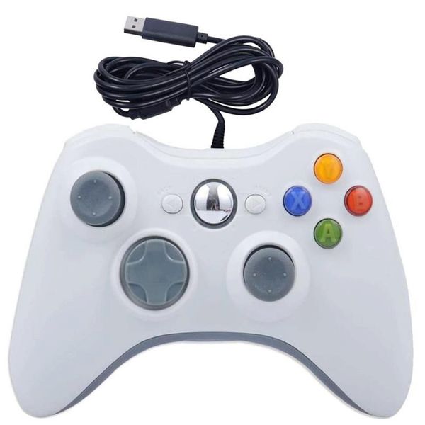 Joystick per controller di gioco per Xbox 360 Gamepad 5 colori USB cablato XBOX 360 Joypad Accessorio per joystick Computer portatile PC247k