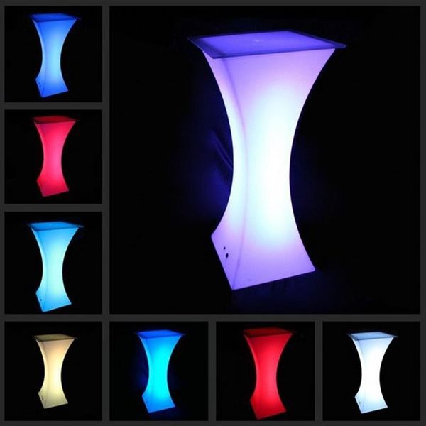 Beleuchteter runder LED-Cocktailtisch für Kaffeestation, Party oder Bar, kreativer Couchtisch, LED-Blasenlicht, 285 Stück