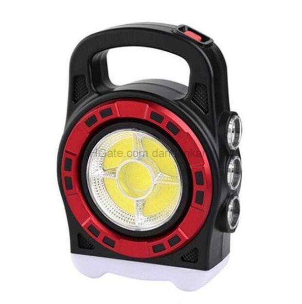 Lanterne da giardino a energia solare Luci potenti Lanterna ricaricabile USB Lanterna a LED COB per esterni Tenda da campeggio escursionismo Torcia per lampada a mano di emergenza da pesca