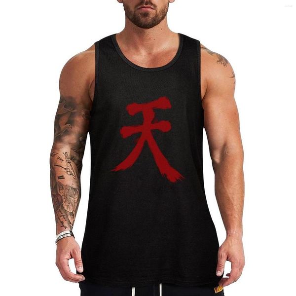 Canottiere da uomo Street Fighter Akuma Top Gym T-shirt Abbigliamento estivo Abbigliamento