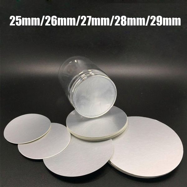 200 pz 25mm 26mm 27mm 28mm 29mm Foglio di Alluminio Sigilli Guarnizione Foglio di Alluminio di Grado Medico Pad Per PET PE PP PS PVC HDPE Vetro Acryl2801