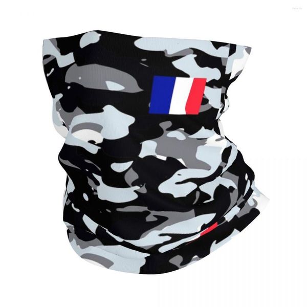 Sciarpe France Urban Camouflage Stile militare Bandana Collo Ghetta Bandiera francese Sciarpa avvolgente Copricapo multiuso Corsa per uomo Inverno