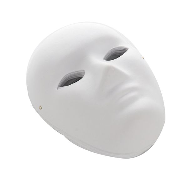 12 pezzi di carta maschera bianca fai da te maschera intera opera mascherata maschera di halloween