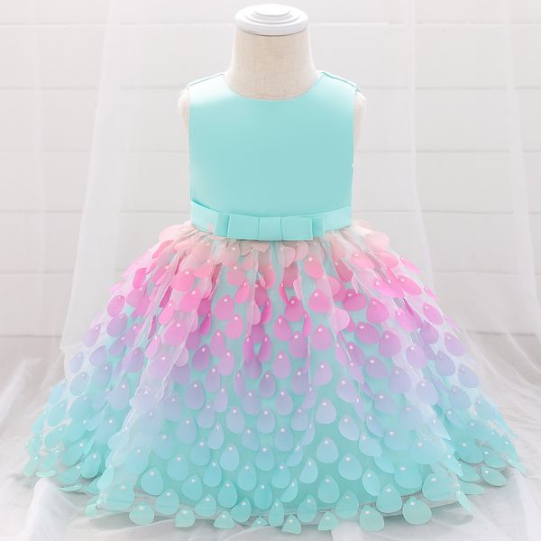 Летняя русалка вечеринка Принцесса платье для детской одежды для новорожденных новорожденных