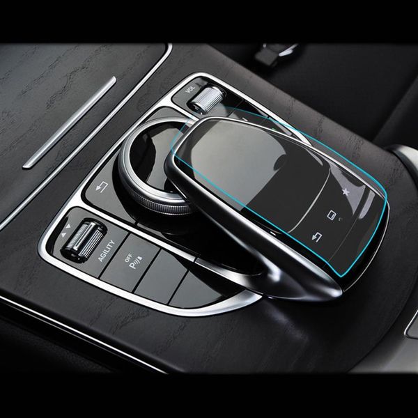 Car Styling Center Control Scrittura a mano Manopola del mouse Pellicola protettiva Adesivo per Mercedes Benz Classe C E S V GLC GLE W205 W213 W222317u