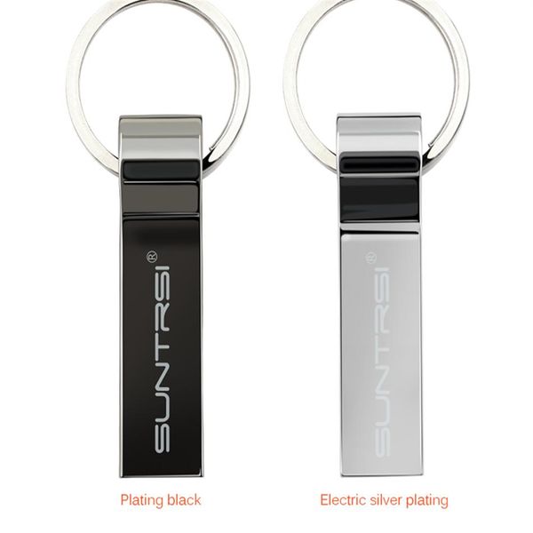 chiavetta USB in metallo con portachiavi USB 2 0 Disco impermeabile Flash Memory Stick Storage Drive ad alta velocità 32gb281b