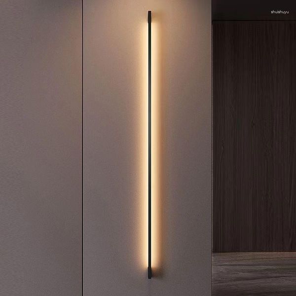 Wandleuchte Moderne minimalistische lange LED-Montageleuchte Innen Wohnzimmer Schlafzimmer Hintergrund Home Decora Leuchten 110/220 V