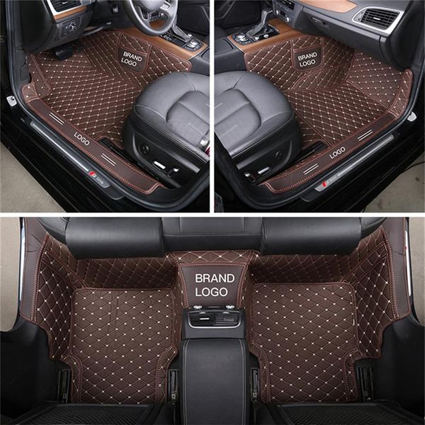 Custom Fit Car Accessories Car Mate Водонепроницаемый экологичный материал PU для обширного автомобиля Полный набор ковров с логотипом Desig269U