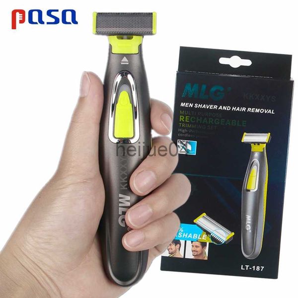 Clippers düzelticiler MLG 187 Elektrikli Tıraş Tavuğu Flex Razor Kafası 3 İçinde 1 Tıraş Vücudu Yüz Yıkan Saç Kaş Düzenleme Düzeltme Şarj Edilebilir Yüz Bakımı X0728