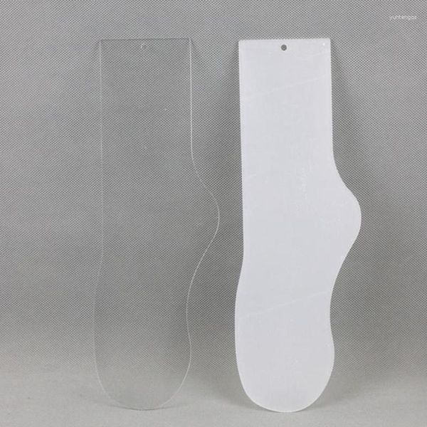 Bolsas de joias de plástico transparente feminino pé arte manequim para meias masculinas modelo de tiro exibição adereços suportes de meia organizador