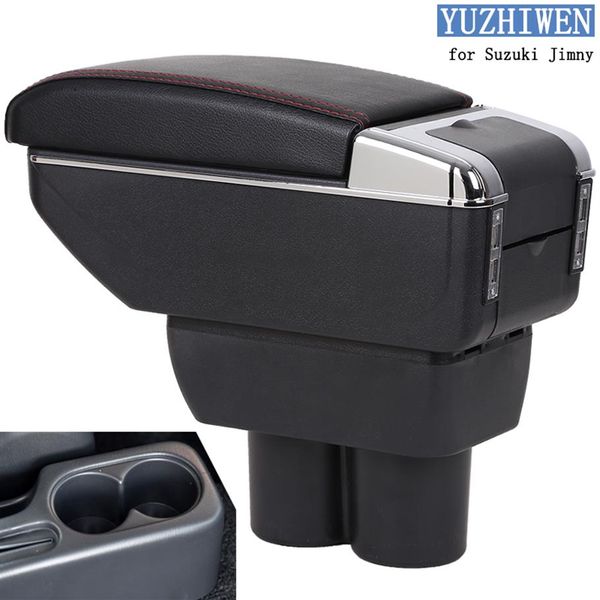 Para Suzuki Jimny Armrest Box Jimny2007-2018Universal Car Central Armrest Armrest Storage Box titular do copo cinzeiro modificação acessórios180M