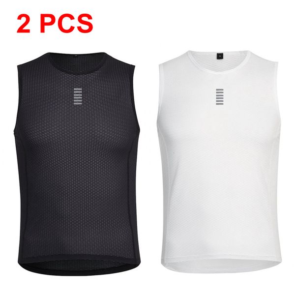 Ciclismo Camisas Tops Rsantce 2023 2 PCS Men Summer Undershirt MTB Bike Base Layer Colete Roupas de Bicicleta Ao Ar Livre Uniforme 230721