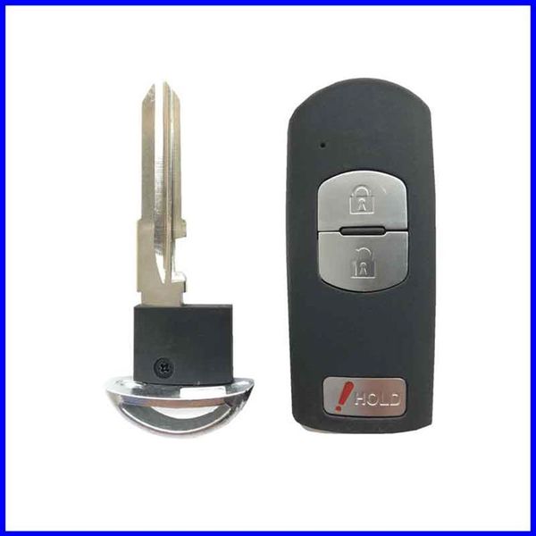 Custodia per telecomando sostitutivo per chiave auto Fob per Mazda 3 5 6 CX-5 CX-7 CX-9 RX8 Miata MX5196q