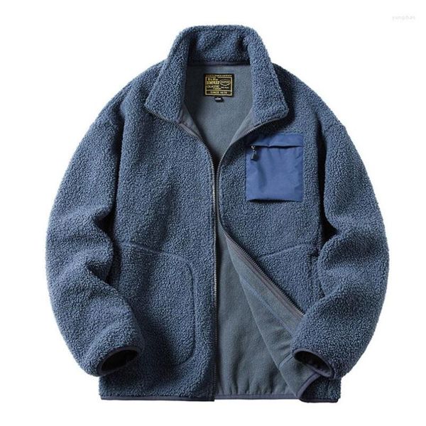 Giacche da uomo Cappotto di orsacchiotto di lana Uomo Donna Giacca in pile di cashmere Coppia di adolescenti Abbigliamento caldo 2023 Boy Girls Varsity Techwear Spring