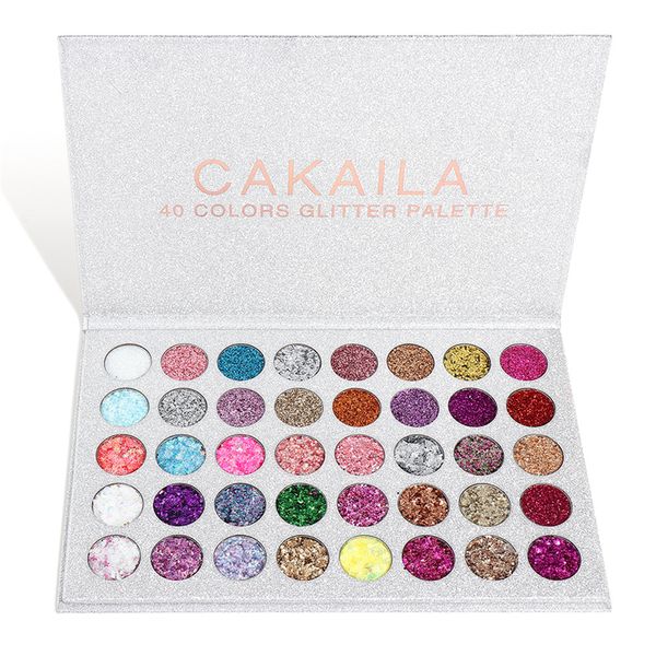Palette di ombretti a 40 colori Artista colorato Shimmer Glitter Opaco Polvere pigmentata Kit per il trucco dell'ombretto pressato