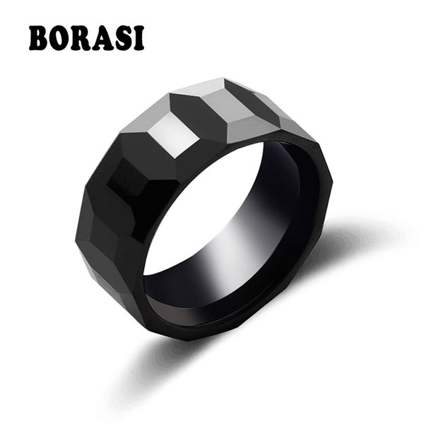 Классический дизайн черный белый розовый геометрический керамический кольцо для мужчин и женщин высшее ювелирные кольца ювелирные кольца Лучший подарок