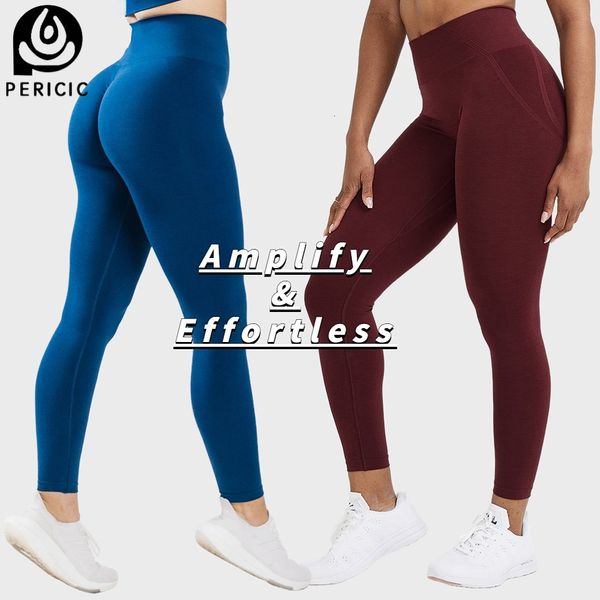 Yoga Outfit Amplify Leggings senza cuciture senza sforzo per le donne Push Up Booty Legging Scrunch Butt Stretch Workout Gym Tights Fitness Yoga Pants 230720