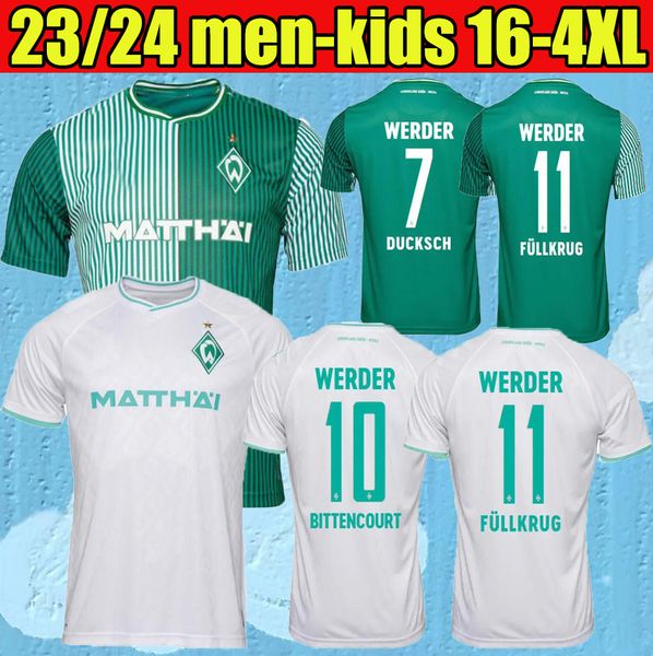 2023 Werder Bremen SPEZIELLES FUSSBALLTRIKOT Marvin Ducksch Leonardo Bittencourt SCHWARZ GRÜN 2023 2024 FRIEDL PIEPER THAILAND Keita Fußballtrikots