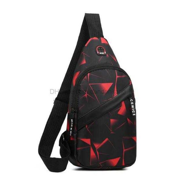 Männer Frauen Oxford Tuch Brusttaschen multifunktionale Sport Outdoor Freizeit Umhängetasche Sling Umhängetasche Messenger Bag wasserdicht Wandern Camping Mini Rucksack