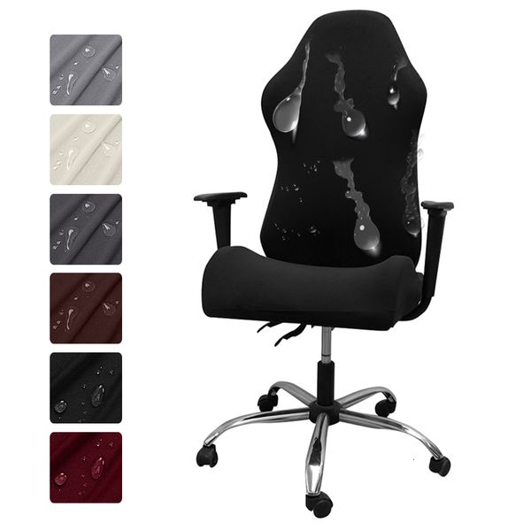 Housses de chaise 4 pièces Gaming avec accoudoir Spandex Splicover housse de siège de bureau pour ordinateur fauteuil protecteur Cadeira Gamer 230720