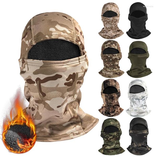 Bandane Passamontagna tattico militare invernale Caldo pile Maschera da sci Scaldacollo Bicicletta Ciclismo Caccia Cappelli mimetici Sciarpa