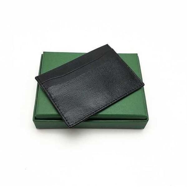 Qualità uomo donna porta carte di credito alta portafoglio classico mini banca piccolo sottile con scatola301x
