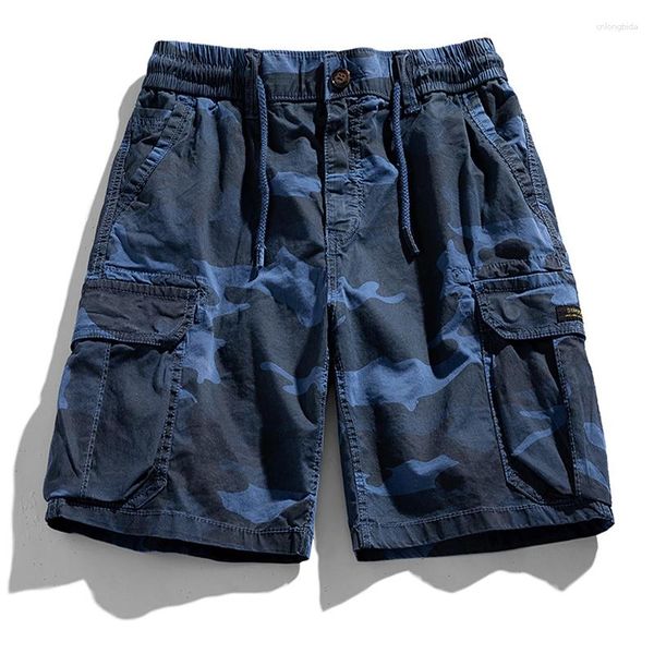 Männer Shorts 2023 Männer Sommer Mode Baumwolle Armee Taktische Multi-Pocket Casual Kurze Hosen Camouflage Lose