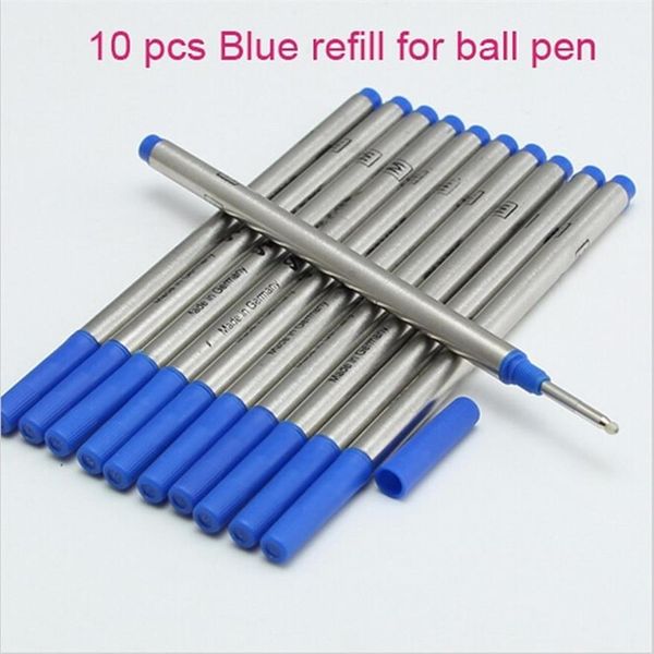 10 шт. Лучшее качество Desigenhigh Qeality Refill Blue Ink for Mount Roller Ball Pen Refill Ink245K