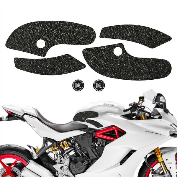 Adesivo impermeabile per carrozzeria moto antiscivolo smerigliato lato smerigliato serbatoio carburante traction pad decalcomania di protezione per DUCATI 17-18 SUPERSPORT S2237