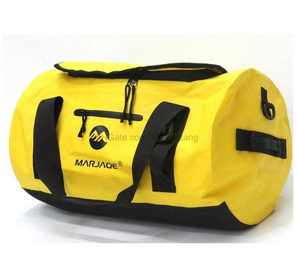 Viagem ao ar livre Esporte Caminhadas Ocean Pack à prova de água Pvc saco à deriva 30L 60L 90L armazenamento de grande capacidade Pacotes flutuantes Mochila de acampamento Bolsa seca à prova d'água